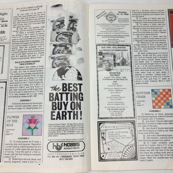 Vintage Quiltmaker Spring Summer 1983 Pattern Magazine Victoria Log Cabin & More - Picture 10 of 11